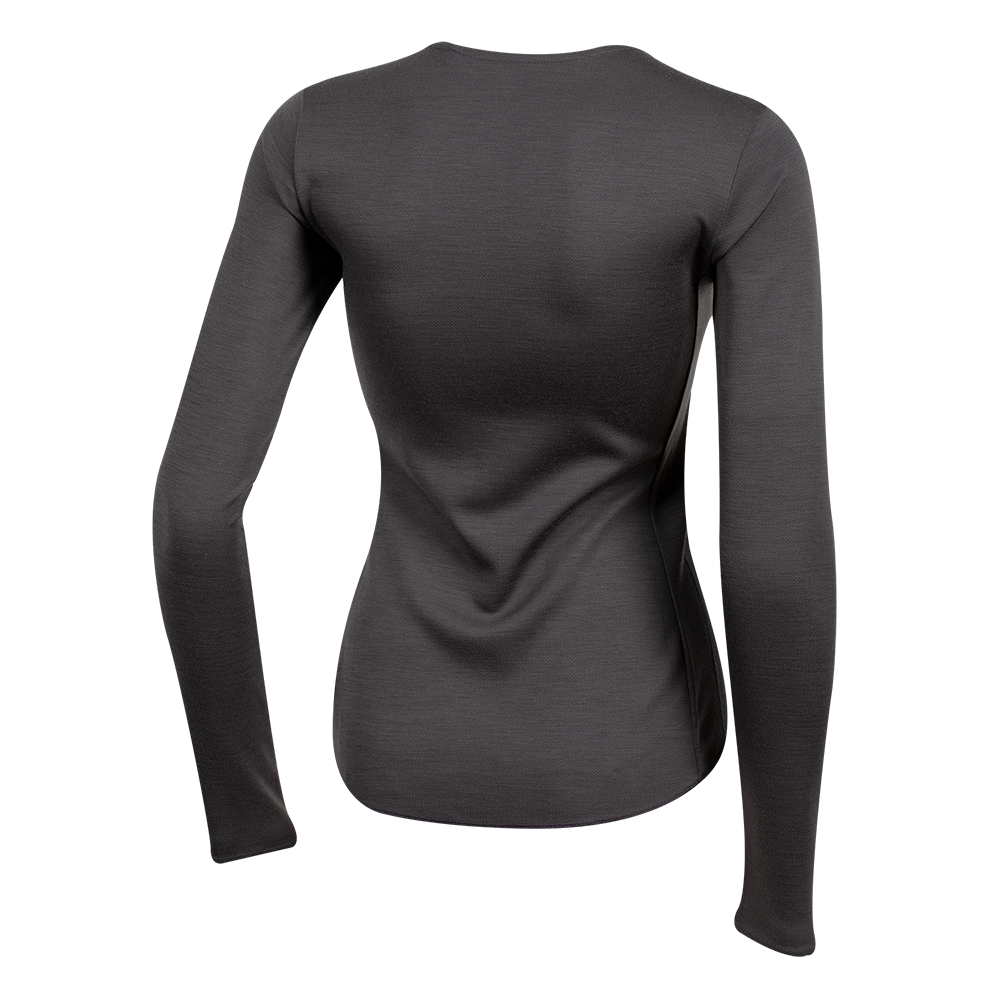 pearl izumi transfer wool camiseta interior mujer manga larga merino