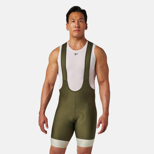 Men's Attack Bib Shorts in Olive Night/Lint