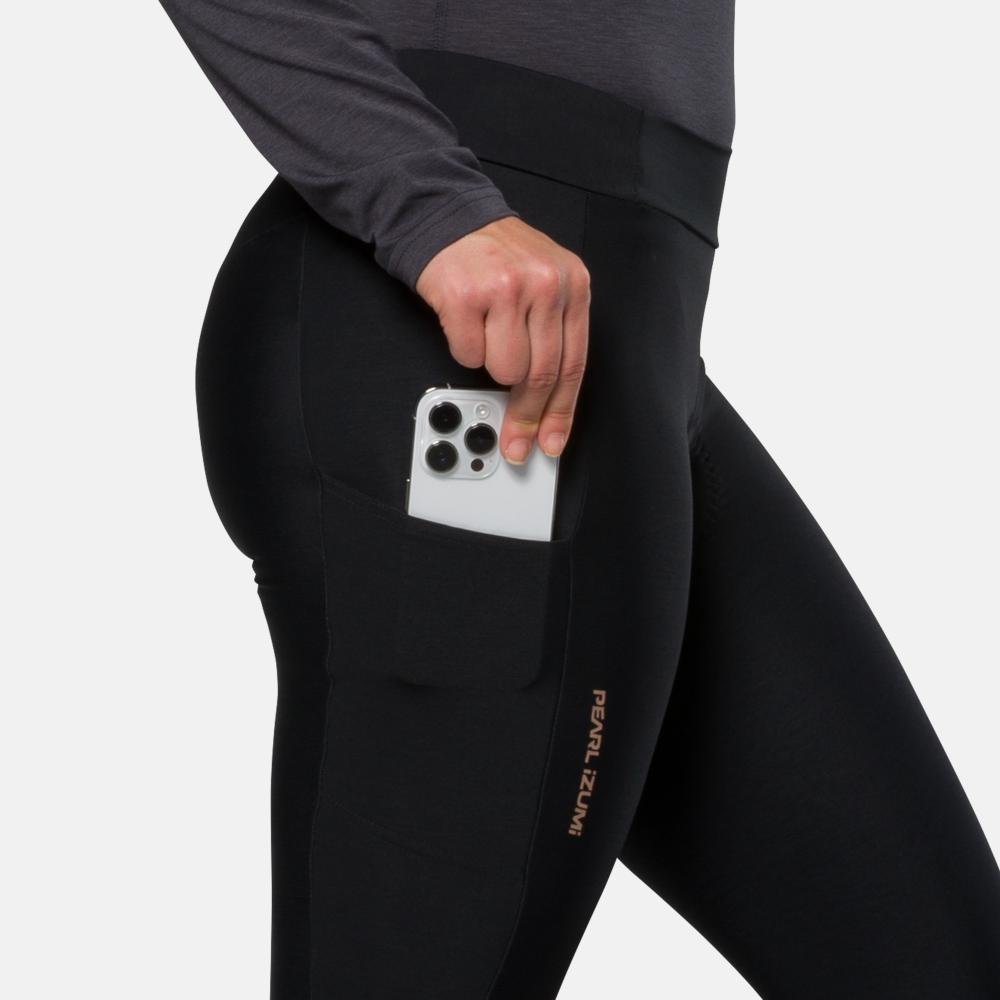 Pantalon Pearl Izumi Grand Therma Homme Noir Polaire Cyclisme Compression USA