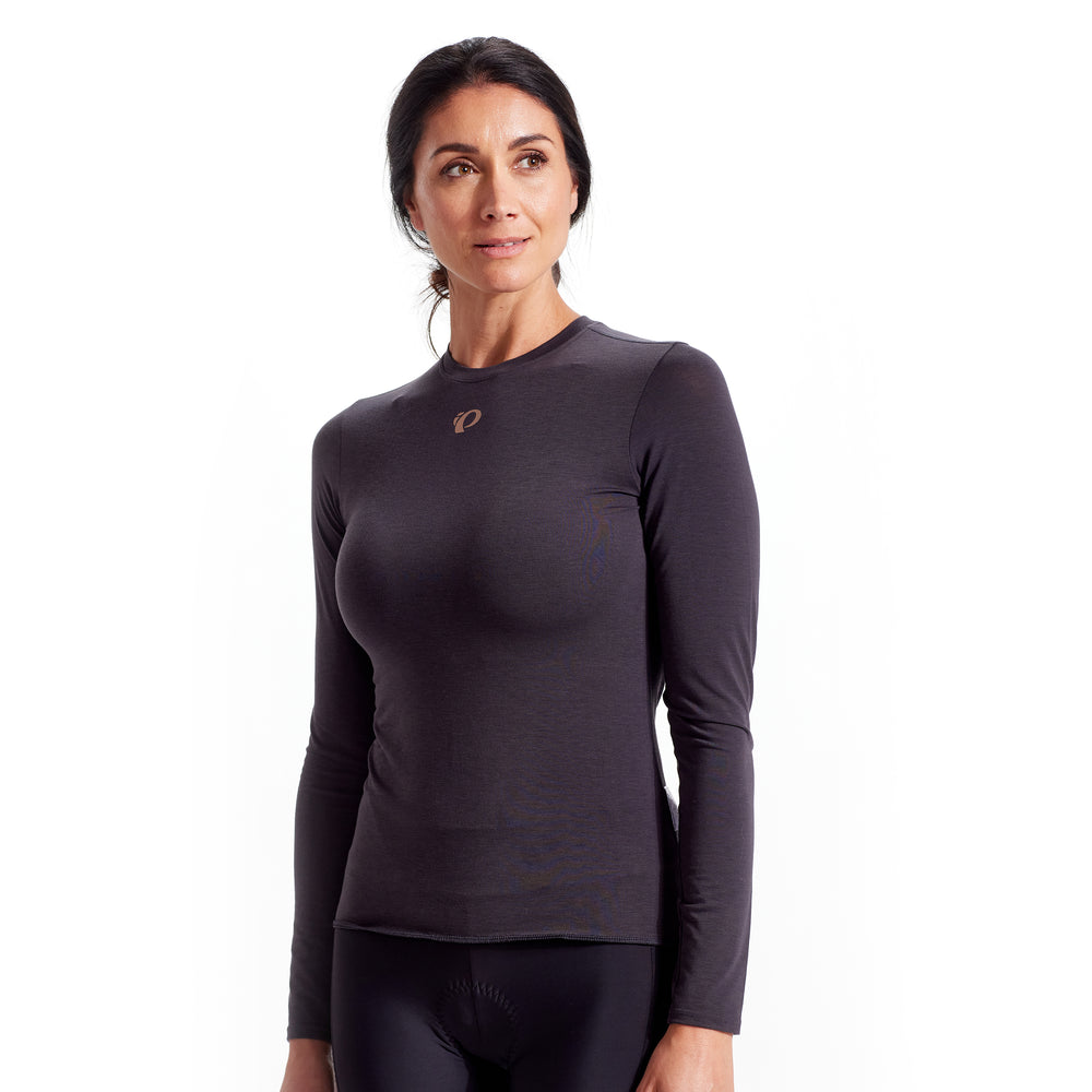 pearl izumi transfer wool camiseta interior mujer manga larga merino