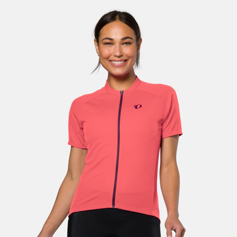Women's Quest Short Sleeve Jersey in Fiery Coral