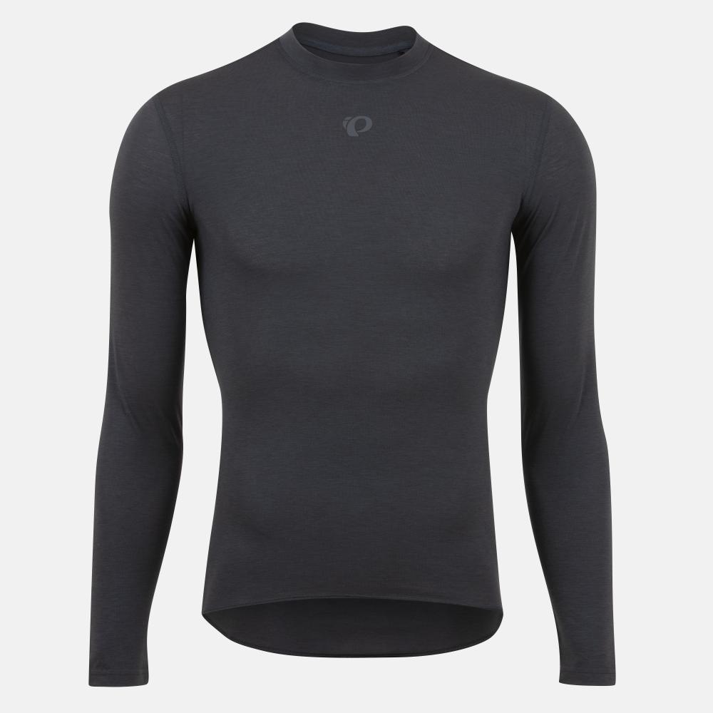 Pearl Izumi Homme – Couche De Base Cycliste Manches Longues – Taille S, Noir, Mélangé Confortable