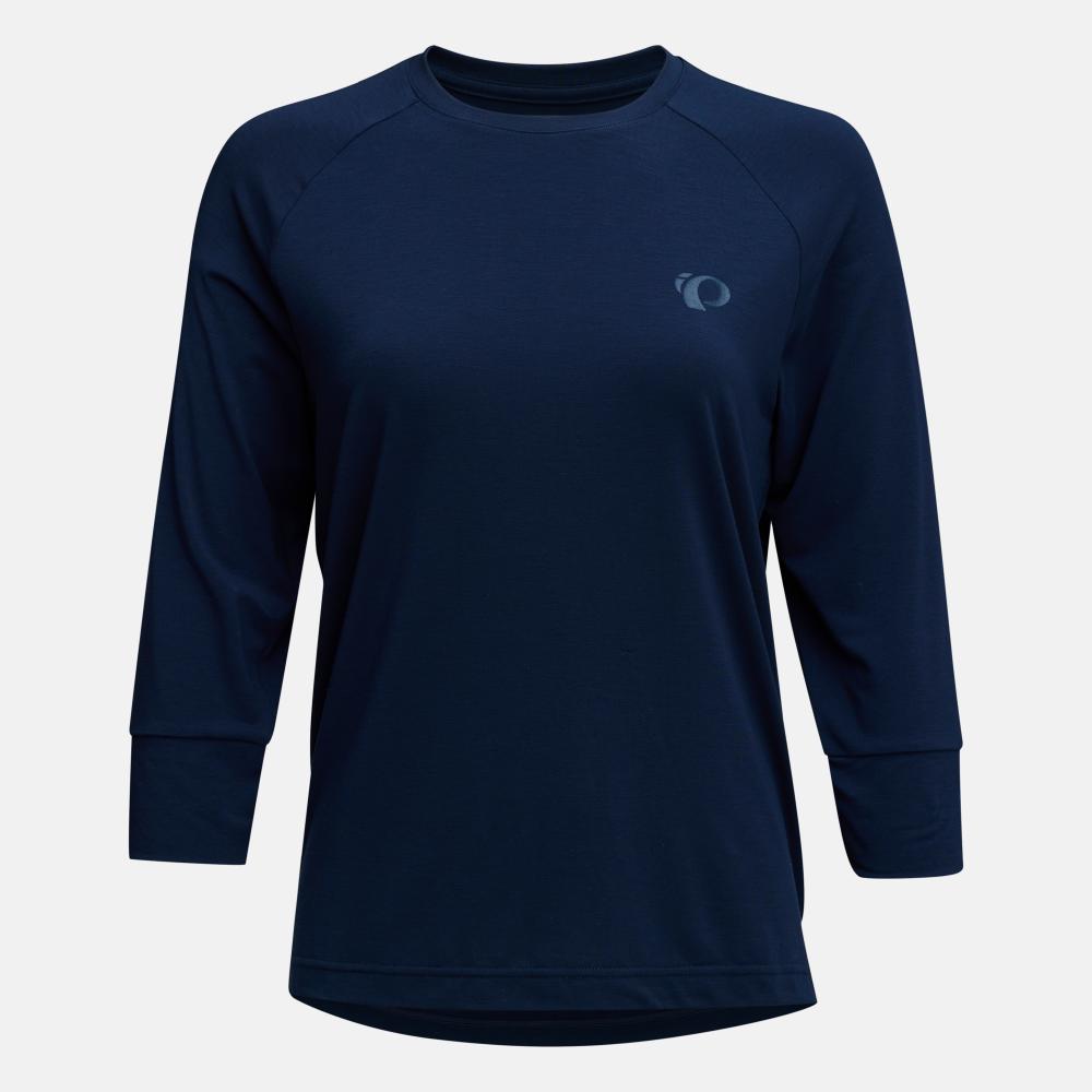 Women's Canyon Merino 3/4 Sleeve Jersey in Dark Navy